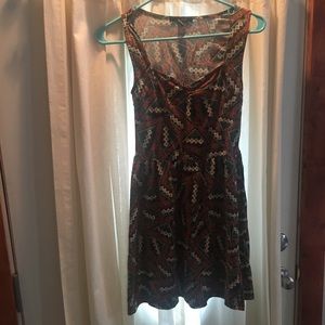 Printed mini dress